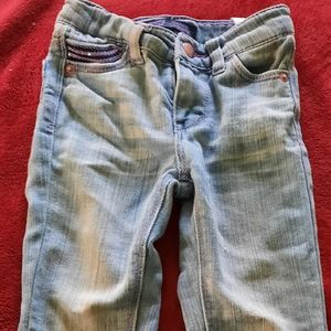 Girl's Jeans - Levi Strauss- 3T - Levi's- Pink Sequins - Cute - Good Condition